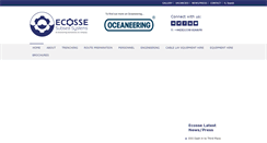 Desktop Screenshot of ecosse-subsea.com